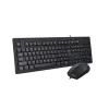 SET TASTATURA + MOUSE A4TECH KR-8372, CU FIR, NEGRU
