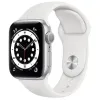 CEAS INTELIGENT APPLE WATCH SERIES 6 GPS MG283, 40MM, CARCASA DIN ALUMINIU CU BANDA SPORT ALBA
