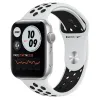 CEAS INTELIGENT APPLE WATCH SERIES 6 GPS MG293, 44MM, CARCASA DIN ALUMINIU CU BANDA PURE PLATINUM/BLACK NIKE SPORT