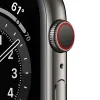 УМНЫЕ ЧАСЫ APPLE WATCH SERIES 6 GPS + CELLULAR M09H3, 44ММ, КОРПУС ИЗ НЕРЖАВЕЮЩЕЙ СТАЛИ С ЧЕРНЫМ СПОРТИВНЫМ РЕМЕШКОМ
