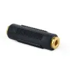 AUDIO ADAPTOR CABLEXPERT A-3.5FF-01, 3.5MM 3-PIN (F) - 3.5MM 3-PIN (F), NEGRU