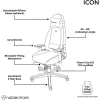 SCAUN GAMING NOBLECHAIRS ICON, VINIL, NEGRU
