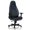 ИГРОВОЕ КРЕСЛО NOBLECHAIRS ICON, НАТУРАЛЬНАЯ КОЖА, ТЁМНО-СИНИЙ