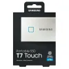 ВНЕШНИЙ ПОРТАТИВНЫЙ SSD НАКОПИТЕЛЬ SAMSUNG PORTABLE SSD T7 TOUCH,  2 TB, СЕРЕБРИСТЫЙ (MU-PC2T0S/WW)