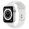 УМНЫЕ ЧАСЫ APPLE WATCH SERIES 6 GPS M00D3, 44ММ, АЛЮМИНИЕВЫЙ КОРПУС С БЕЛЫМ СПОРТИВНЫМ РЕМЕШКОМ