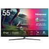 55" QLED SMART TV HISENSE 55U8QF, 3840X2160 4K UHD, VIDAA U OS, NEGRU