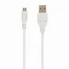 КАБЕЛЬ ДЛЯ ЗАРЯДКИ И СИНХРОНИЗАЦИИ CABLEXPERT CCP-MUSB2-AMBM-W-1M, USB TYPE-A/MICRO-USB, 1М, БЕЛЫЙ