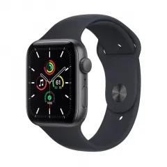 Умные часы Apple Watch SE MKQ63, 44мм, Алюминиевый корпус с ремешком Midnight Sport