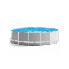 Каркасный бассейн Intex Prism Frame Pool, 1680л, Серый, 26726