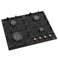 Plita de gaz incorporabila Wolser WL- F 6404 EN Rustic Black Matt