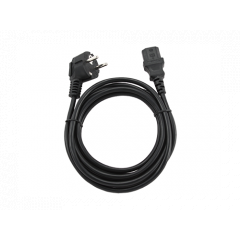 Power cord - 3m - GEMBIRD PC-186-VDE-3M, Schuko input / C13 output, VDE approved, Black
