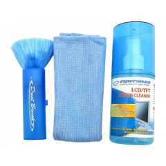 ESPERANZA ES112  Screen Cleaner Kit (cleaning gel 200ml, microfiber cloth and antistatic brush)