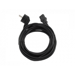 Power cord - 5m - GEMBIRD PC-186-VDE-5M, Schuko input / C13 output, VDE approved, Black