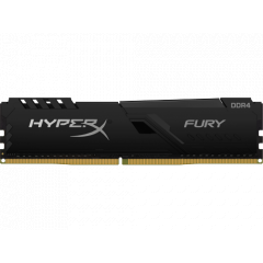 16GB DDR4-2400  Kingston HyperX FURY DDR4, PC19200, CL15, 1.2V, Auto-overclocking, Asymmetric BLACK heat spreader, Intel XMP Ready  HX424C15FB4/16