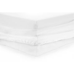 Cearceaf de pat cu elastic 180x200 cm - ALB