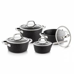 780310 Set cratite PRESIDENT Stone, 8 piese