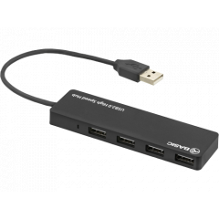 Hub Tellur cu 4 porturi USB 2.0, negru