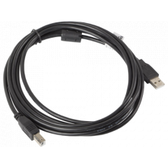 Cable USB AM-BM   3m   LANBERG  (print)  with Ferrite core CA-USBA-11CC-0030-BK