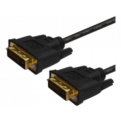 Cable DVI M to DVI M  3m  DVI-D(24+1) SAVIO CL-53, gold-plated