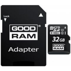 32GB GoodRAM micro SDHC Class10 UHS-I + SD adapter, M1AA-0320R12