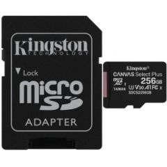 Kingston 256GB MicroSD Card + SD Adapter