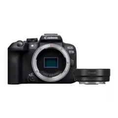 Беззеркальный фотоаппарат Canon EOS R10 Body & Adapter, Чёрный