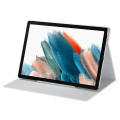 Husa pentru tableta Samsung Tab A8 Book Cover, 10,5", Poliuretan, Argintiu