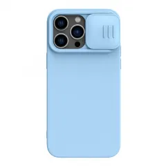 Чехол Nillkin iPhone 14 Pro, CamShield Silky Silicone, Blue Haze