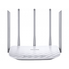 TP-LINK Archer C60  AC1350 Dual Band Wireless Router, Qualcomm, 867Mbps at 5GHz + 450Mbps at 2.4GHz, 802.11ac/a/b/g/n, 1 10/100M WAN + 4 10/100M LAN,