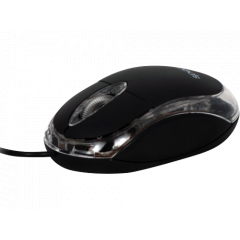 Mouse Spacer optic led albastru black USB SPMO-080