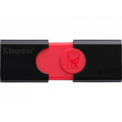64GB  USB3.1  Kingston DataTraveler 106 Black  (Read 100 MByte/s, Write 15 MByte/s)  DT106/64GB