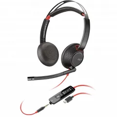 Casca Plantronics Call Center BLACKWIRE 5220, C5220 USB-C, WW (207586-01)