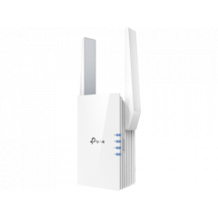 TP-LINK RE505X AX1500 Wi-Fi 6 Range Extender, Broadcom 1.5GHz Tri-Core CPU, Wall Plugged, 2 external antennas, 1 Gigabit Port, 1201Mbps at 5GHz + 300M