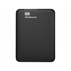 2.5" External HDD 1.0TB (USB3.0)  Western Digital Elements Portable Slim "WDBUZG0010BBK-WESN"