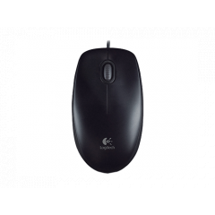 Logitech B100 Optical Mouse, Black, USB, OEM
