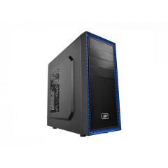 Case Deepcool TESSERACT BF, ATX, without PSU, Massive metal mesh, Tool-less, 1x 120mm rear fan, up to 3x 2.5" HDD/SSD, Bottom loaded PSU, 1xUSB3.0, 1x
