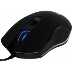 MOUSE GAMING SPACER USB optic, 2400dpi, 6 butoane, 1 rotita scroll,black, iluminare RGB "SP-GM-01"