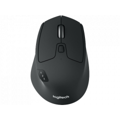 Logitech Bluetooth Mouse M720 Triathlon, Black/White, Optical Mouse, Multi-device, Hyper-fast scrolling, Switching seamlessly between 3 computers, Blu