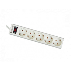 Prelungitor cu protectie Defender ES white 1.8m 5 sockets