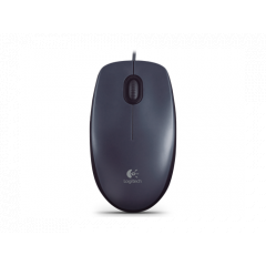 Logitech M90 Optical Mouse, Dark, USB