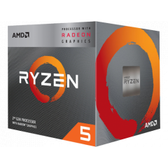 CPU AMD Ryzen 5 3400G, Socket AM4, 3.7-4.2GHz (4C/8T), 4MB L3, Radeon RX Vega 11 Graphics, 12nm 65W, Box  YD3400C5FHBOX