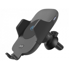 Wireless car charger + automatic mount, WCCM, Total power: 10W, Max output: 1.2A, Type-C input, cable included, Tellur Black  TLL151201
