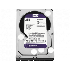 3.5" HDD 3.0TB Western Digital  Purple, 5400rpm,64MB, SATAIII (for video)  WD30PURZ