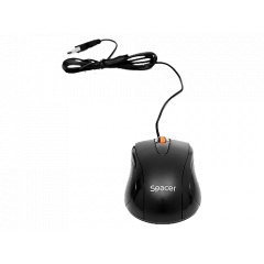 Mouse Spacer optic black USB 1000 DPI SPMO-F01
