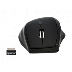 Mouse Spacer Wireless optic black USB 1000 DPI SPMO-291