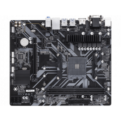 MB GIGABYTE B450M S2H, Socket AM4, AMD B450, Dual 2xDDR4-3200, APU AMD graphics, VGA, DVI, HDMI, 1xPCIe X16, 4xSATA3, RAID, 1xM.2, 2xPCIe X1, ALC887 H