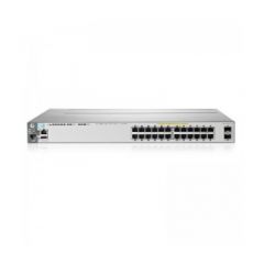 Aruba 3800 24G PoE+ 2SFP+ Switch, 24-port RJ-45 10/100/1000 PoE+ ports (720W),  fully  managed  advanced Layer 3, static routing, 2-SFP+ 1000/10000 Mb