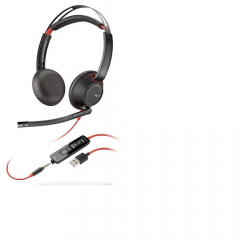 Casca Plantronics Call Center BLACKWIRE 5220, C5220 USB-A, WW (207576-01)