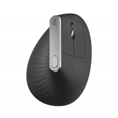 Logitech Wireless Mouse MX Vertical Advanced Ergonomic Graphite,  2.4, GHz and Bluetooth, 4 Customizable buttons, Precision wheel, Rechargeable Li-Po