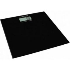 Bath Scale Esperanza AEROBIC EBS002K Black, Equipped with four high precision Strain Gauge sensors, Capacity 180kg /396LB, Division 100 g/0.2LB, Power